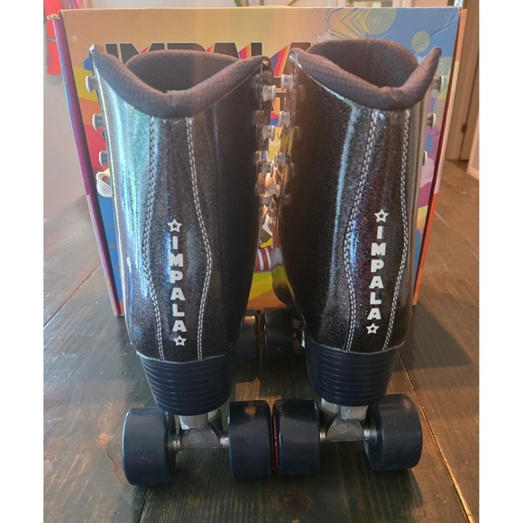 BRAND NEW! Impala Rollerskates Midnight Glitter Skates Vegan Size US 10 EU 41 - Picture 8 of 15